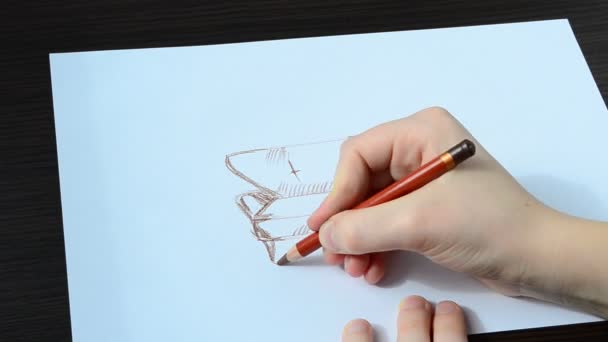 On dessine un canapé. Nous dessinons image .