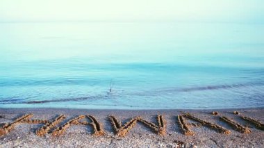 Güzel plajda yapılmış 