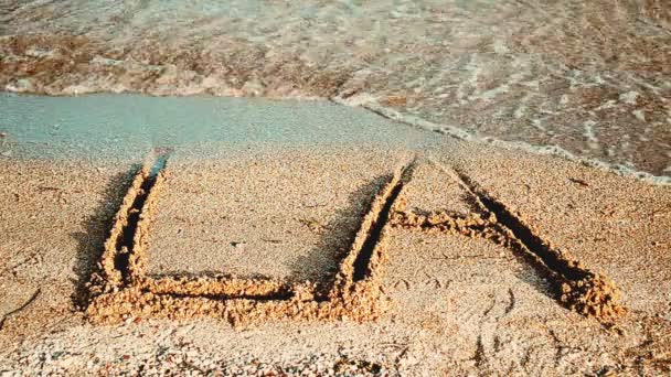 Inscription Sur Sable Inscription Sur Sable Plage — Video