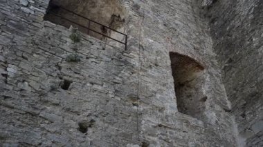 Ukrayna kalesinin duvarları. Kamenetz-Podolsk Kalesi, Ukrayna.