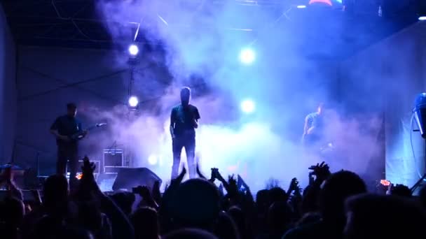 Concert Van New Level Groep Oekraïne Berdyansk Concert Een Festival — Stockvideo