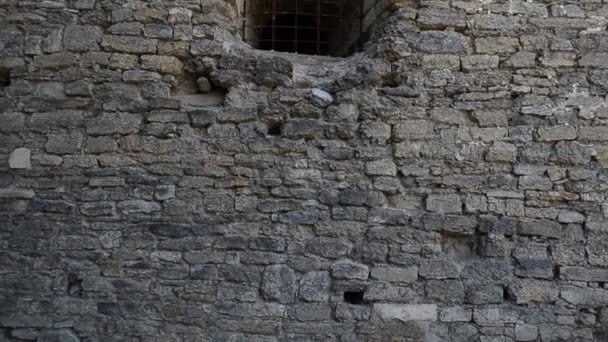 Disparo Muro Fortaleza Fortaleza Kamenetz Podolsk Ucrania — Vídeo de stock