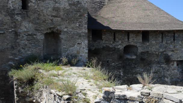 Erschießung Einer Mauer Der Festung Festung Kamenetz Podolsk Ukraine — Stockvideo