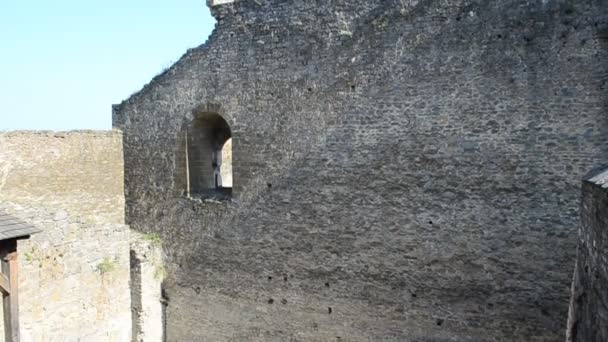 Shooting Fortress Kamenetz Podolsk Fortress Ukraine — Stock Video