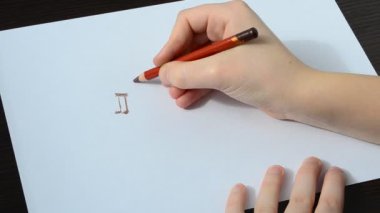 Müzik notaları ve işaretler ayarlandı. El çizimi müzik sembolü taslak koleksiyonu. Resim çiziyoruz..