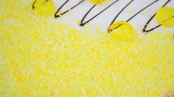 Ciasto Się Odwraca Ciasto Napoleon — Wideo stockowe