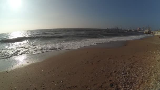 Paisagem Marítima Mar Ondas — Vídeo de Stock