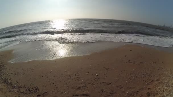 Море Хвилі Морський Пейзаж — стокове відео