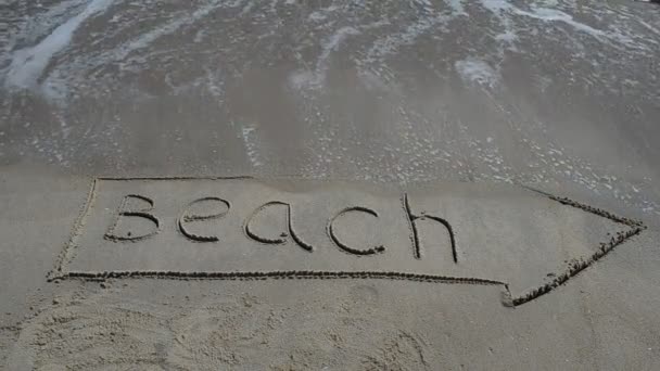 Індекс Пляжі Зйомки Пляжі — стокове відео