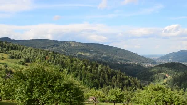 Montanhas Vales Paisagem Montesa — Vídeo de Stock