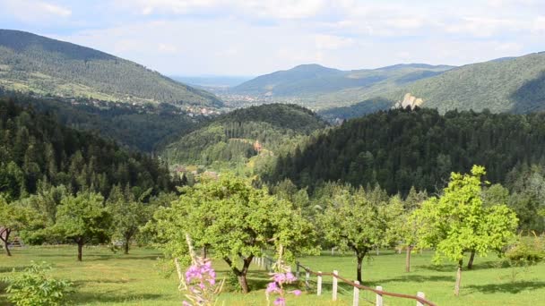 Berge Und Täler Berglandschaft — Stockvideo