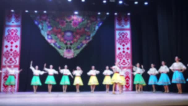 Danses Nationales Ukrainiennes Hors Propos Mouvement Lent — Video