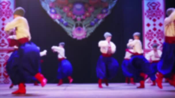 Danses Nationales Ukrainiennes Hors Propos Mouvement Lent — Video