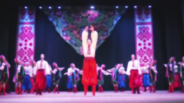 Danses Nationales Ukrainiennes Hors Propos Mouvement Lent — Video