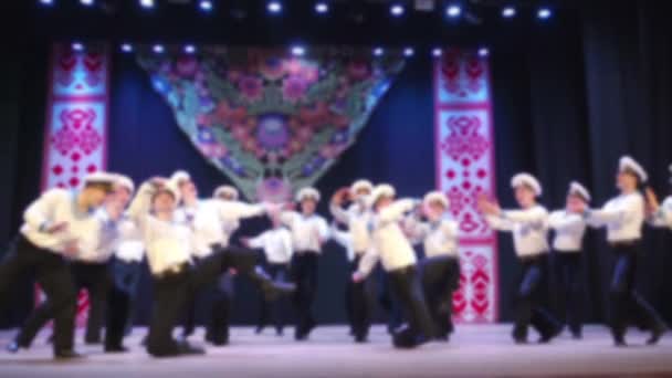 Danses Nationales Ukrainiennes Hors Propos Mouvement Lent — Video