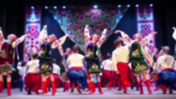 Danses Nationales Ukrainiennes Hors Propos Mouvement Lent — Video