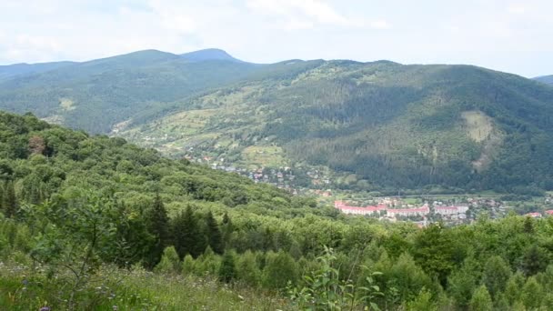 Berge Und Täler Schießen Den Bergen — Stockvideo