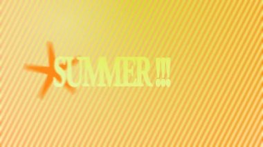 Yaz kelimesiyle animasyon. Yaz animasyonu