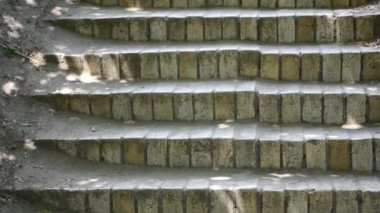 Park basamakları. Yazın çekim..