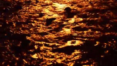 Gece çekim yapmak. Ateş ve nehir