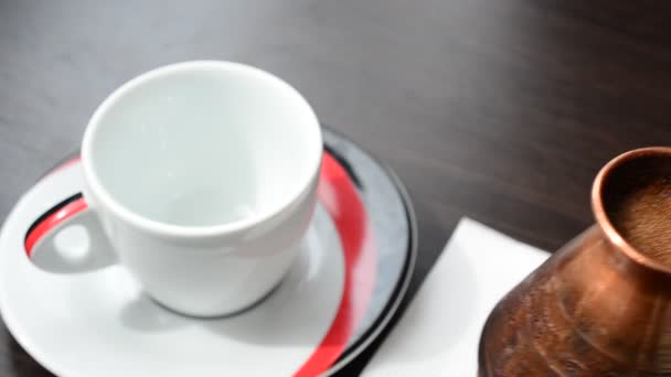 Caffè Profumato Tazza Caffè — Video Stock