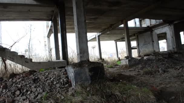 Des ordures de construction. La plante jetée 