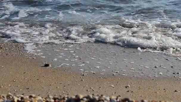 Písečná Pláž Vlna Písek — Stock video