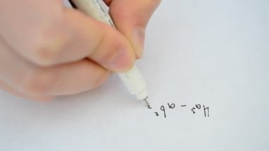 Formüller, yazılar. Matematik ve formüller