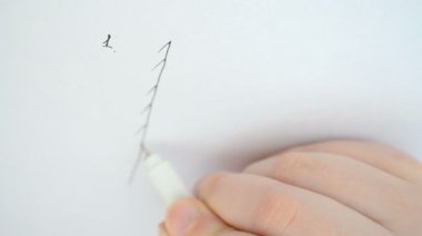 Fiziksel çizim. Işığın yansıması