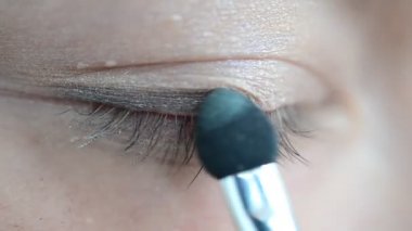 Gözler ve kadın. Gözlerimize gölgeler süreriz.