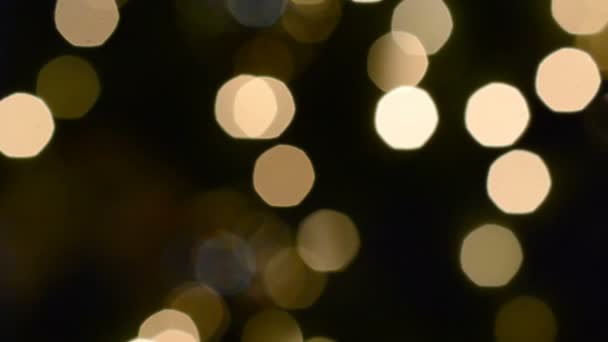 新年的喜庆之光 晚上放假的背景 — 图库视频影像