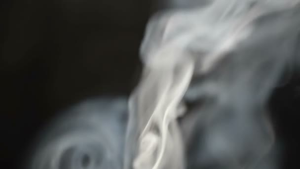 Movimento Lento Fumar Fogo Fumo Arte — Vídeo de Stock