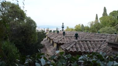 Montjuic. Barselona 'da. İspanya 'da çekim.