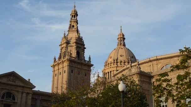 Nationalmuseum Barcelona Spanien — Stockvideo