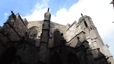 Barselona, Gotik Mahalle. İspanya 'da çekim.