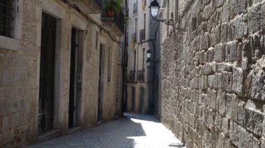 Barselona, Gotik Mahalle. İspanya 'da çekim.