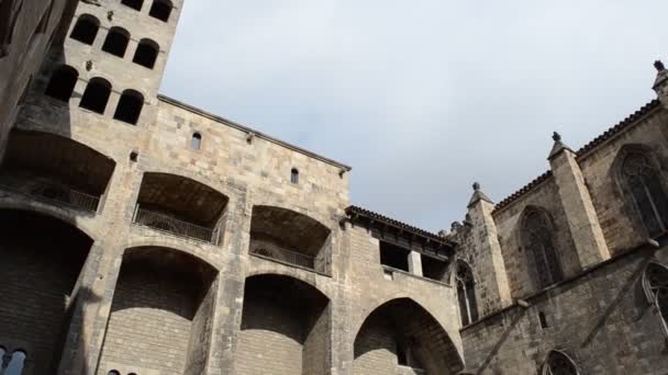 Barcelona Bairro Gótico Tiro Espanha — Vídeo de Stock