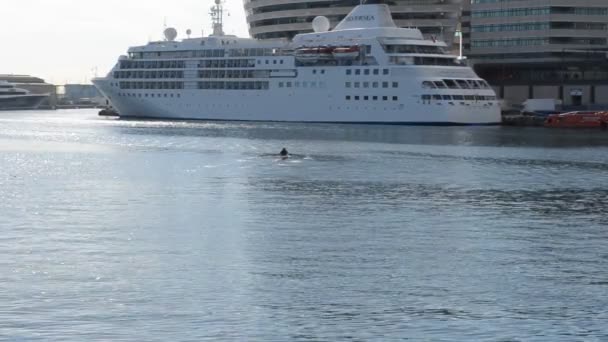 Barcelona Port Vell Barcelona — Wideo stockowe