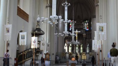 Ukrayna Greko-Katolik Kilisesi. Lviv, Ukrayna. Ukrayna Greko-Katolik Kilisesi. Aziz Olga ve Elizabeth 'in Ukrayna' daki tapınağı, Lviv.