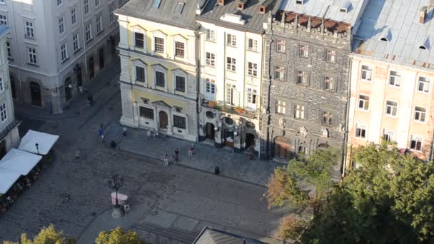 Roofs Lviv Lviv Ancient European City Lviv Ukraine — Stock Video