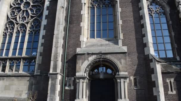 Templo Ucrania Lviv Iglesia Greco Católica Ucraniana Templo Santa Olga — Vídeo de stock