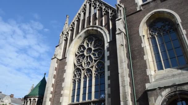 Greco Katholieke Kerk Oekraïense Grieks Katholieke Kerk Sint Olga Elizabeth — Stockvideo