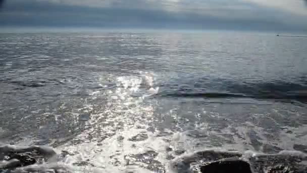 Meer Und Horizont Wellen Auf Dem Meer — Stockvideo