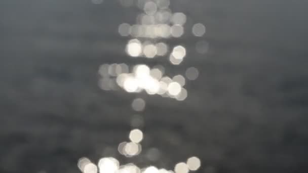 海の抽象化 光の遊び — ストック動画