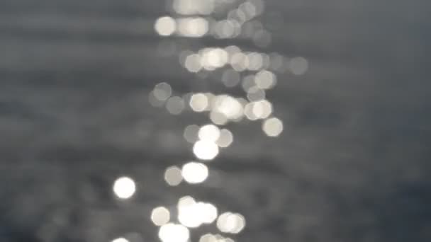 ทะเลและดวงอาท ภาพสะท อนของดวงอาท — วีดีโอสต็อก