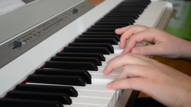 Música Num Piano Pianista Piano — Vídeo de Stock