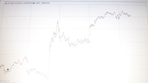 Evolução Mercado Bolsista Mercado Ações Subindo — Vídeo de Stock