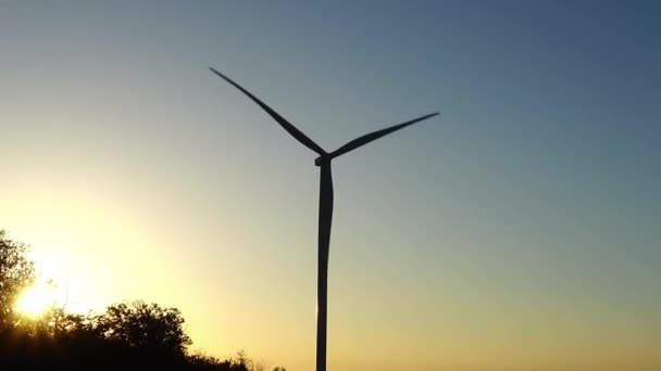 Molino Viento Parque Eólico Turbina Eólica — Vídeos de Stock