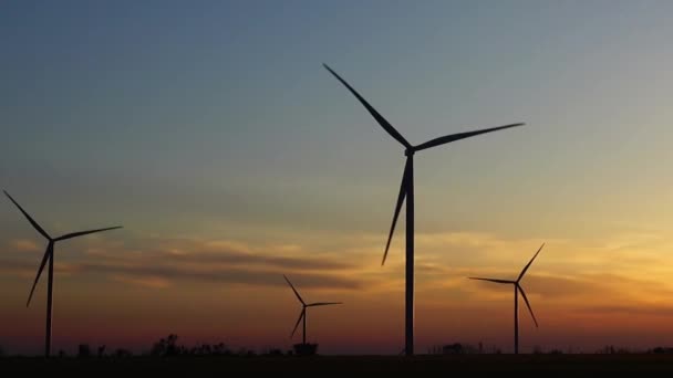 Molino Viento Parque Eólico Turbina Eólica — Vídeo de stock