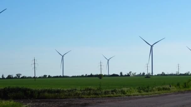 Windmolen Windmolenpark Windturbine — Stockvideo